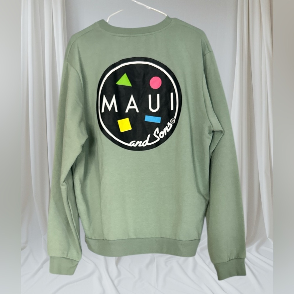 Maui and Sons Sage Green Crewneck Sweater